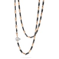 Necklace Baraka Man in Ceramic Diamante 0.02 Ct GC293221ROCN550002 - GC293221ROCN550002